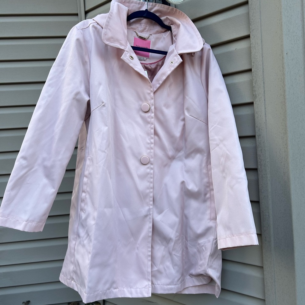 Kate Spade Soft Pink Trench Coat size XL NWT MSRP 229.00 jacket - Picture 3 of 15